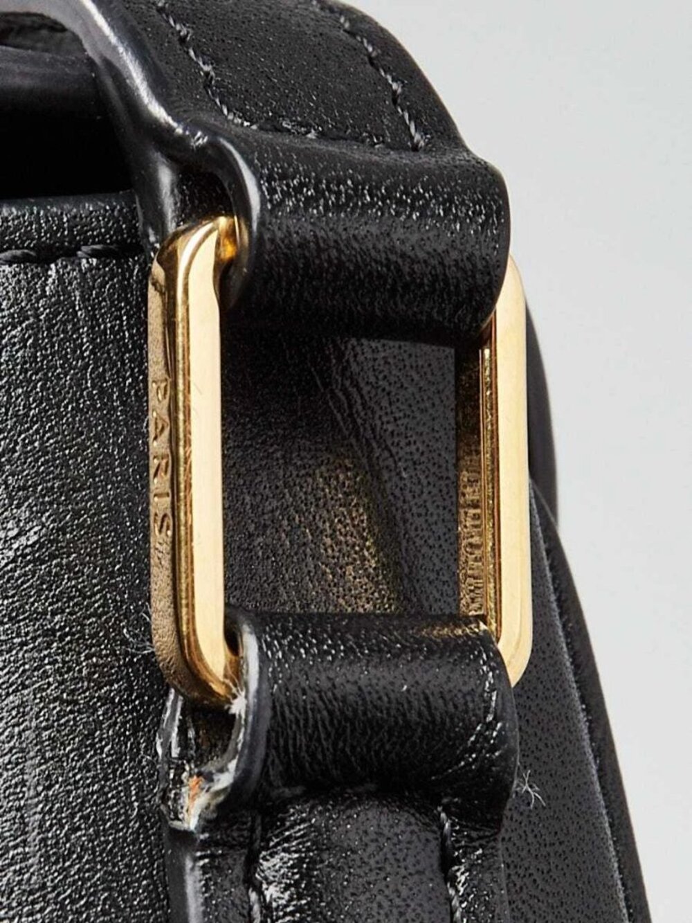 Celine Black Smooth Leather Small Pampille C Flap Bag - Picture 5 of 12